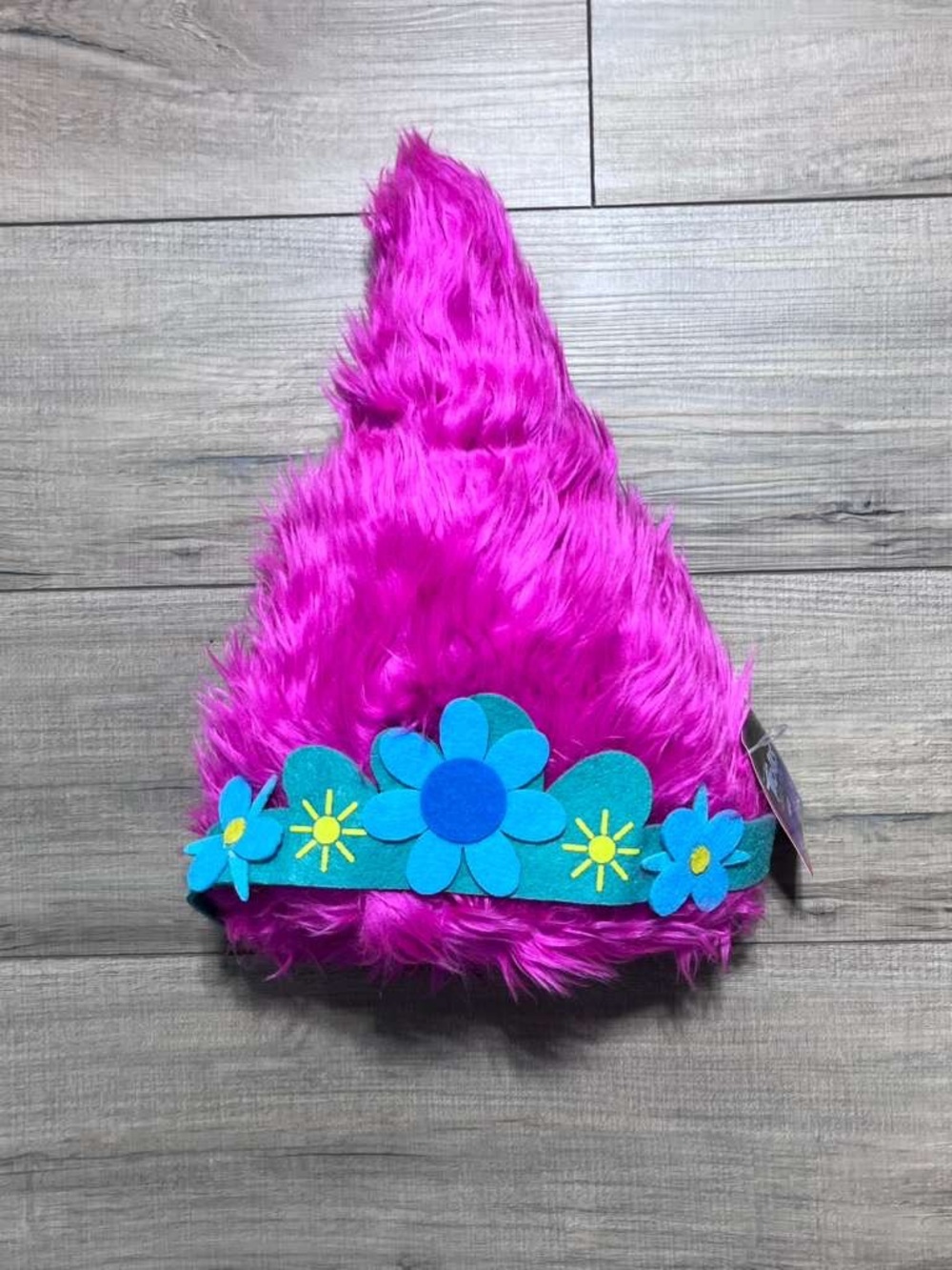 Dreamworks Trolls World Tour Princess Poppy Hair Costume Wig Hat 4+ Years